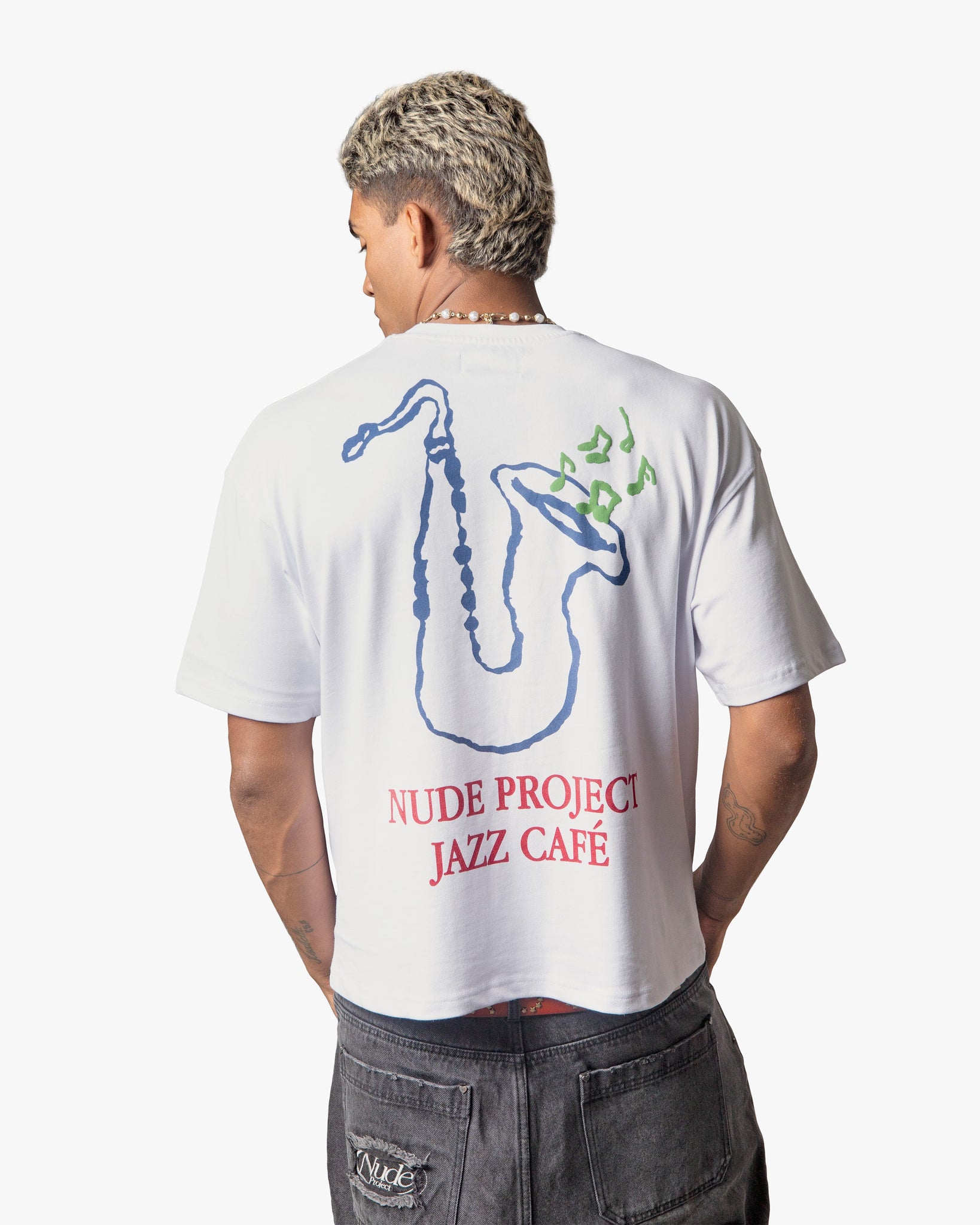 JAZZ CAFÉ TEE WHITE