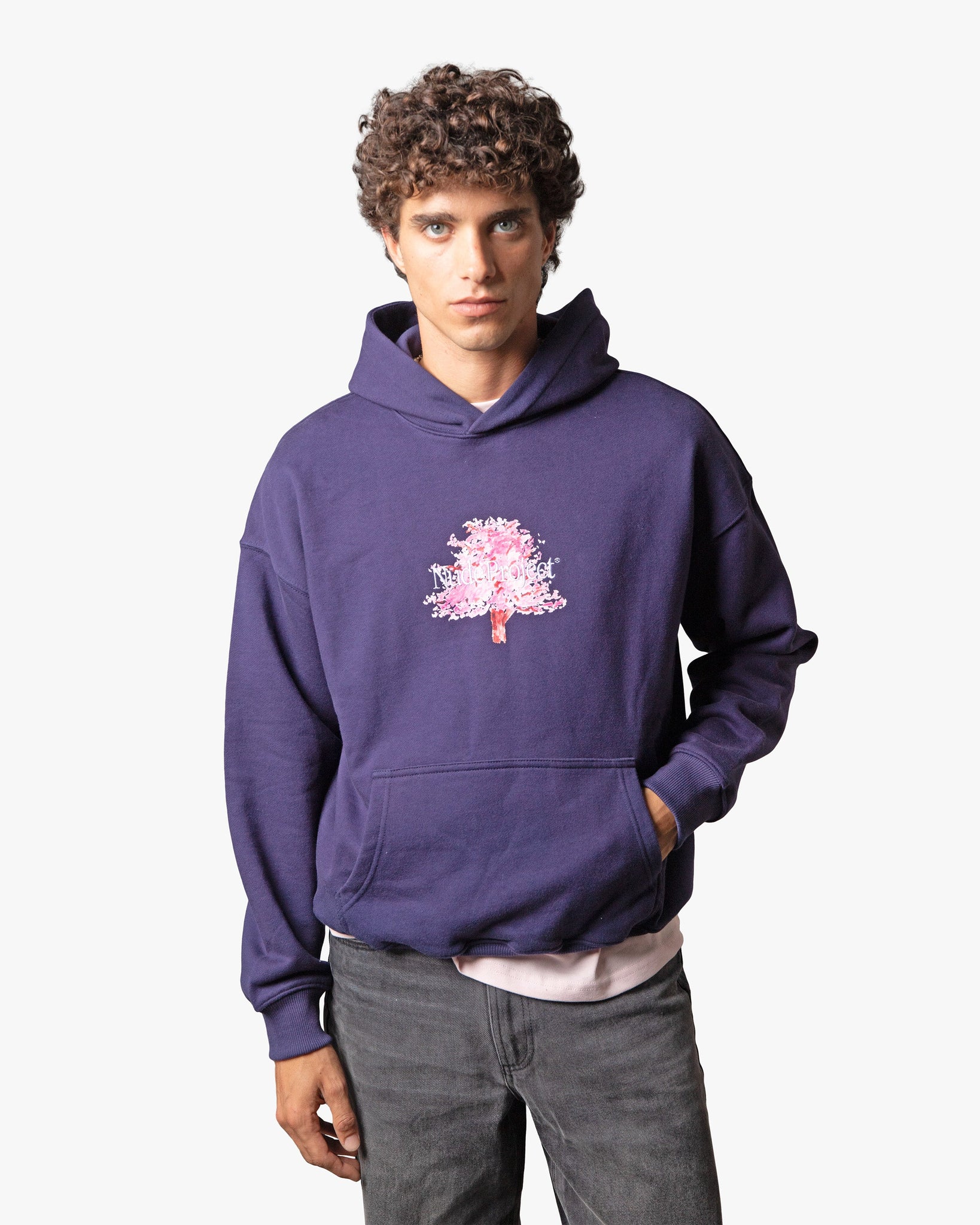 FLEUR DE CERISIER HOOD NAVY