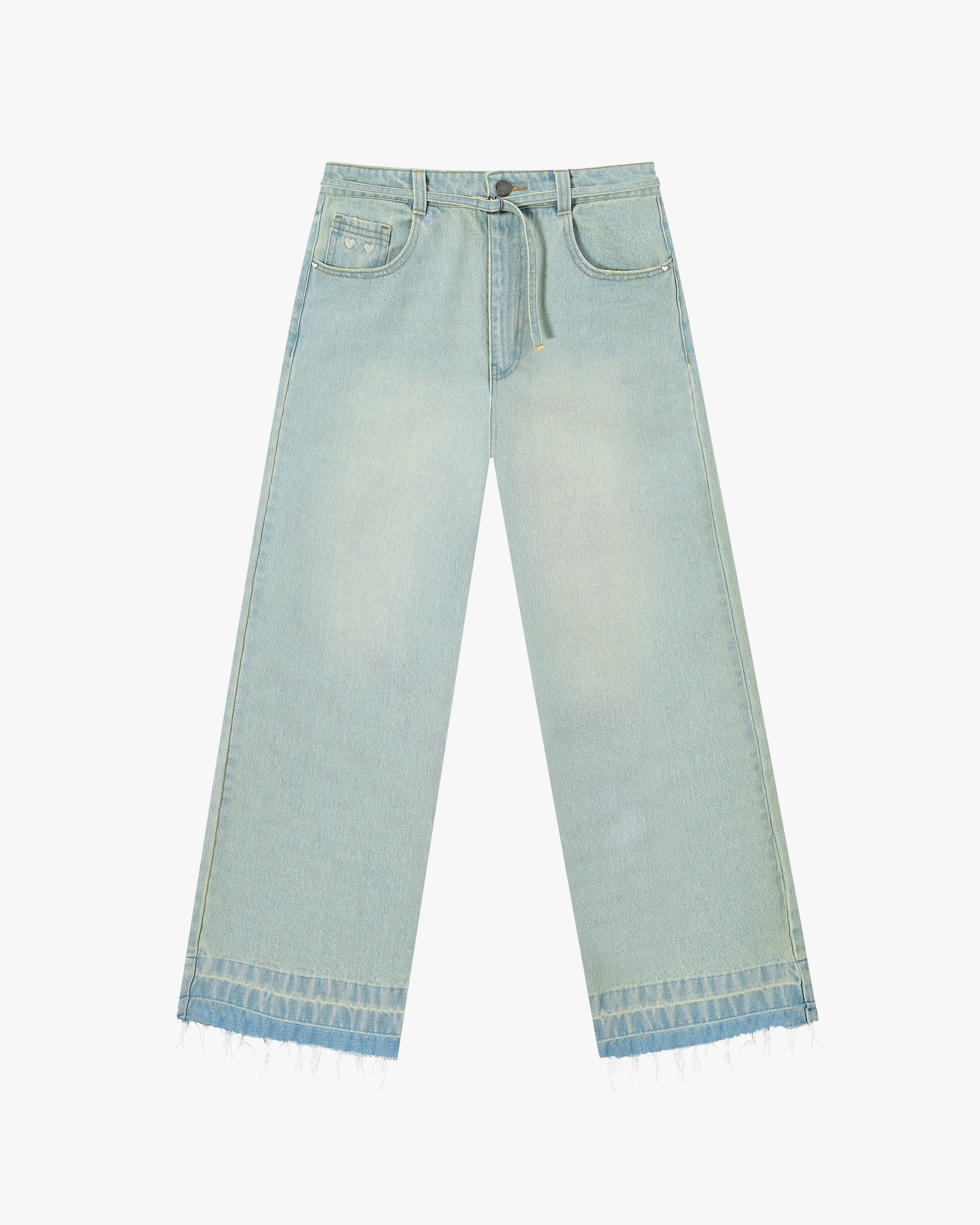 OLD BAGGY DENIM PANTS SAND DUST