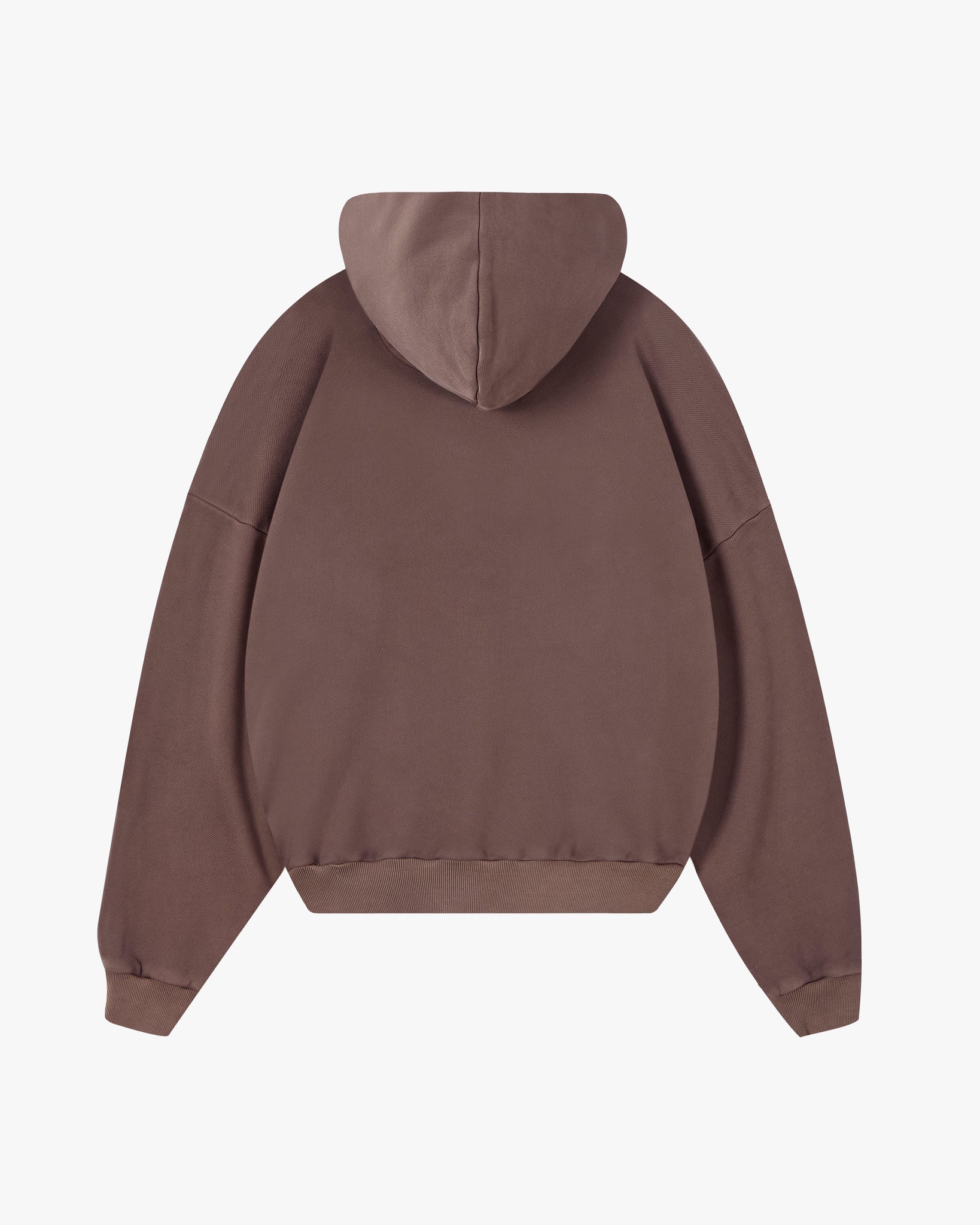 BOXY HOOD WASHED BROWN