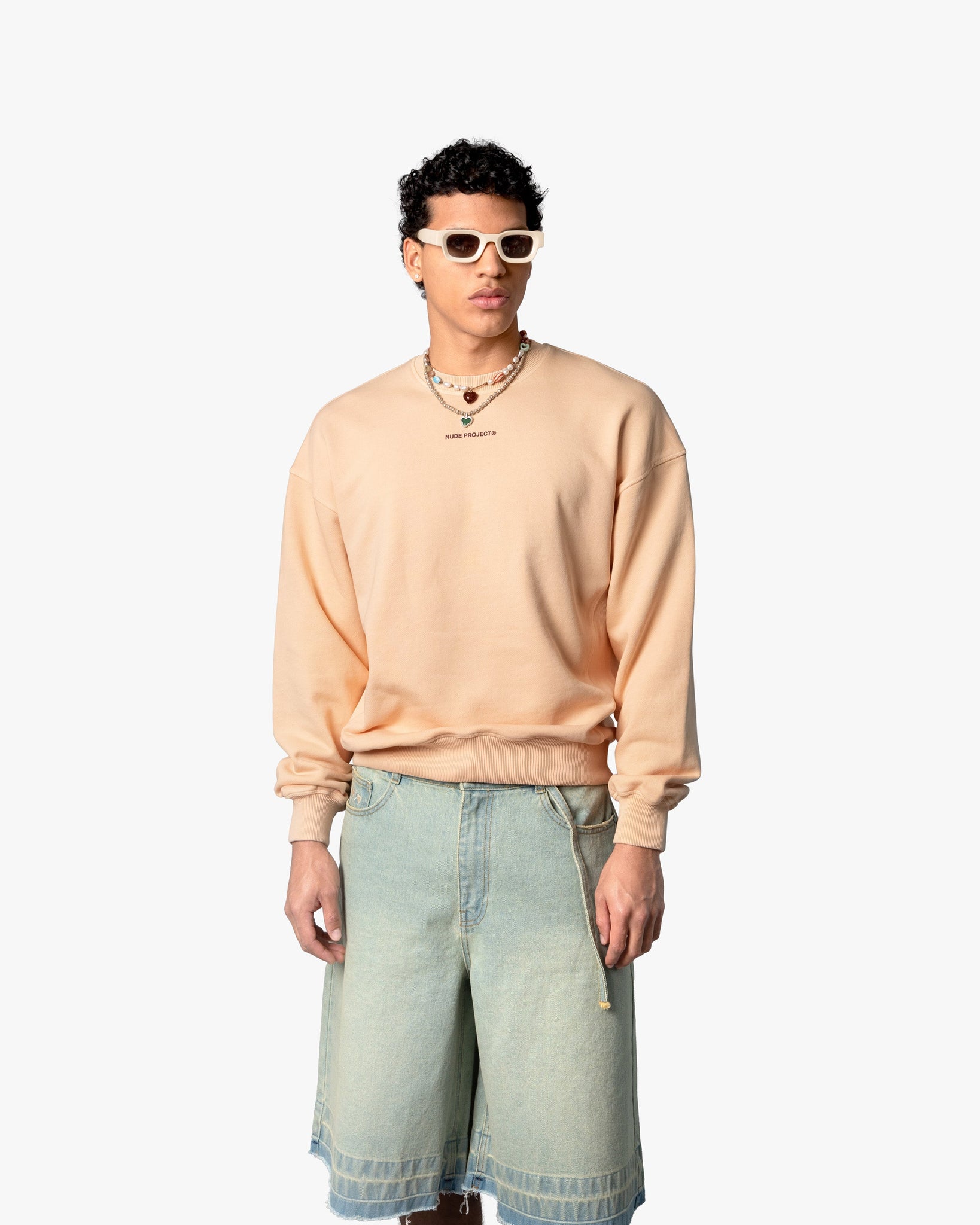 CULT*CREWNECK GARMENT DYE PEACH