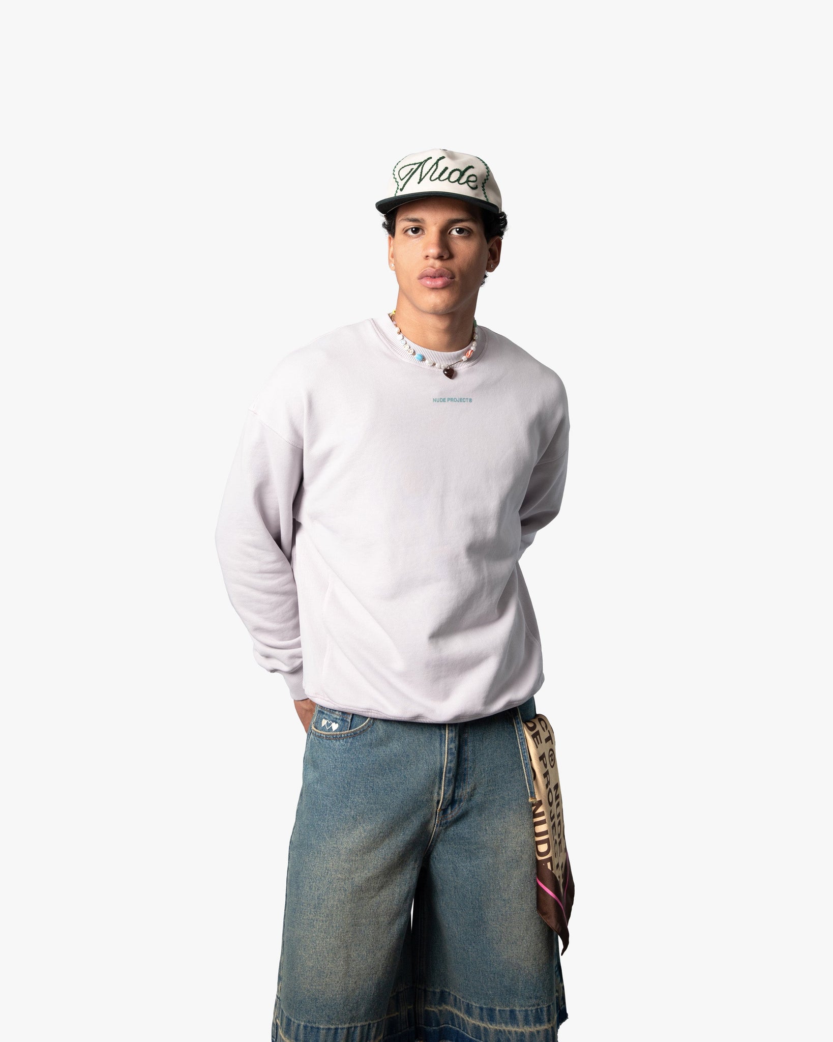 CULT*CREWNECK GARMENT DYE LILAC