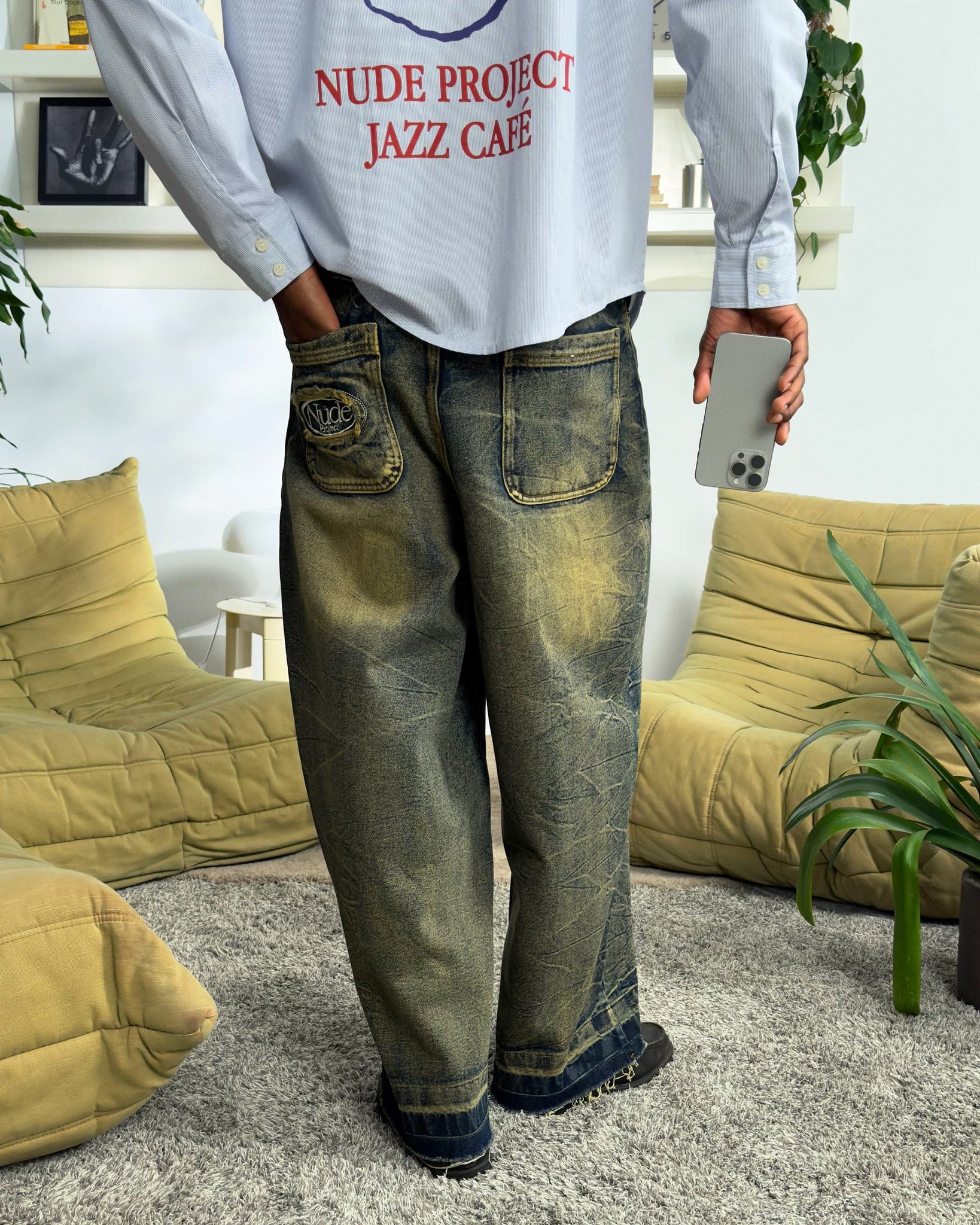 OLD BAGGY JEANS DIRTY WASH