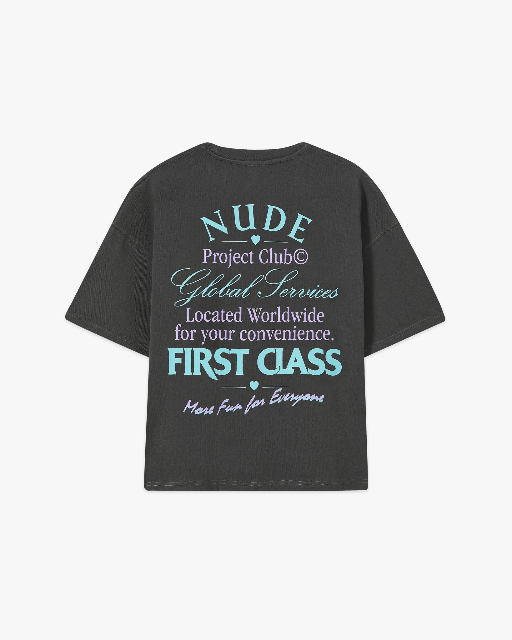 FIRST CLASS CROPPED TEE ASH