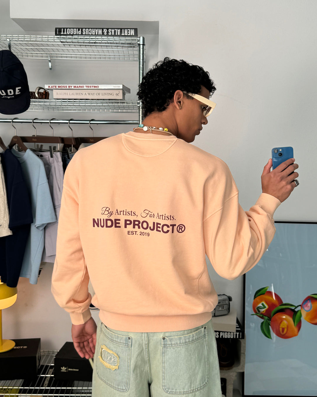 CULT*CREWNECK GARMENT DYE PEACH