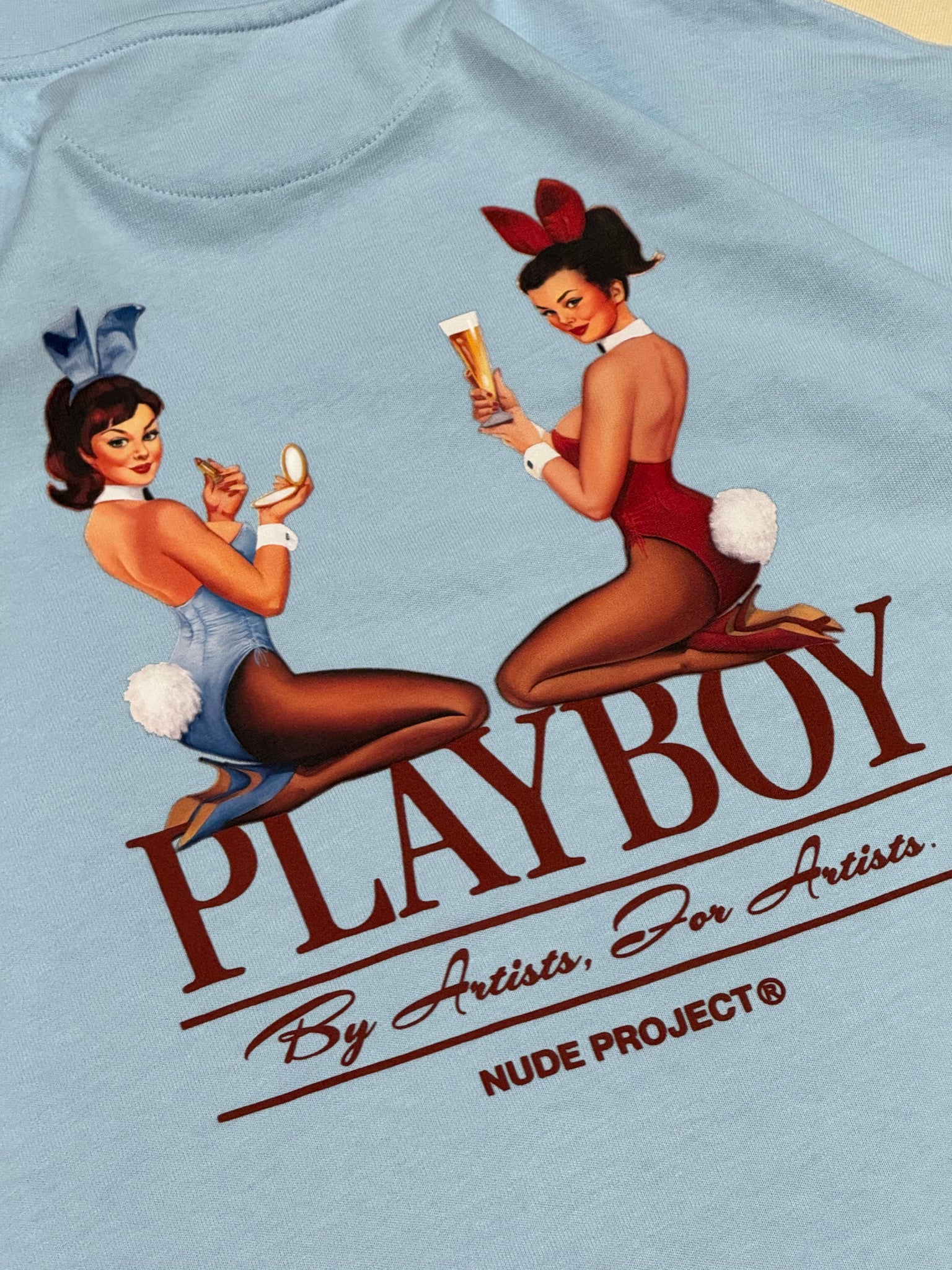 PIN-UP TEE BABY BLUE