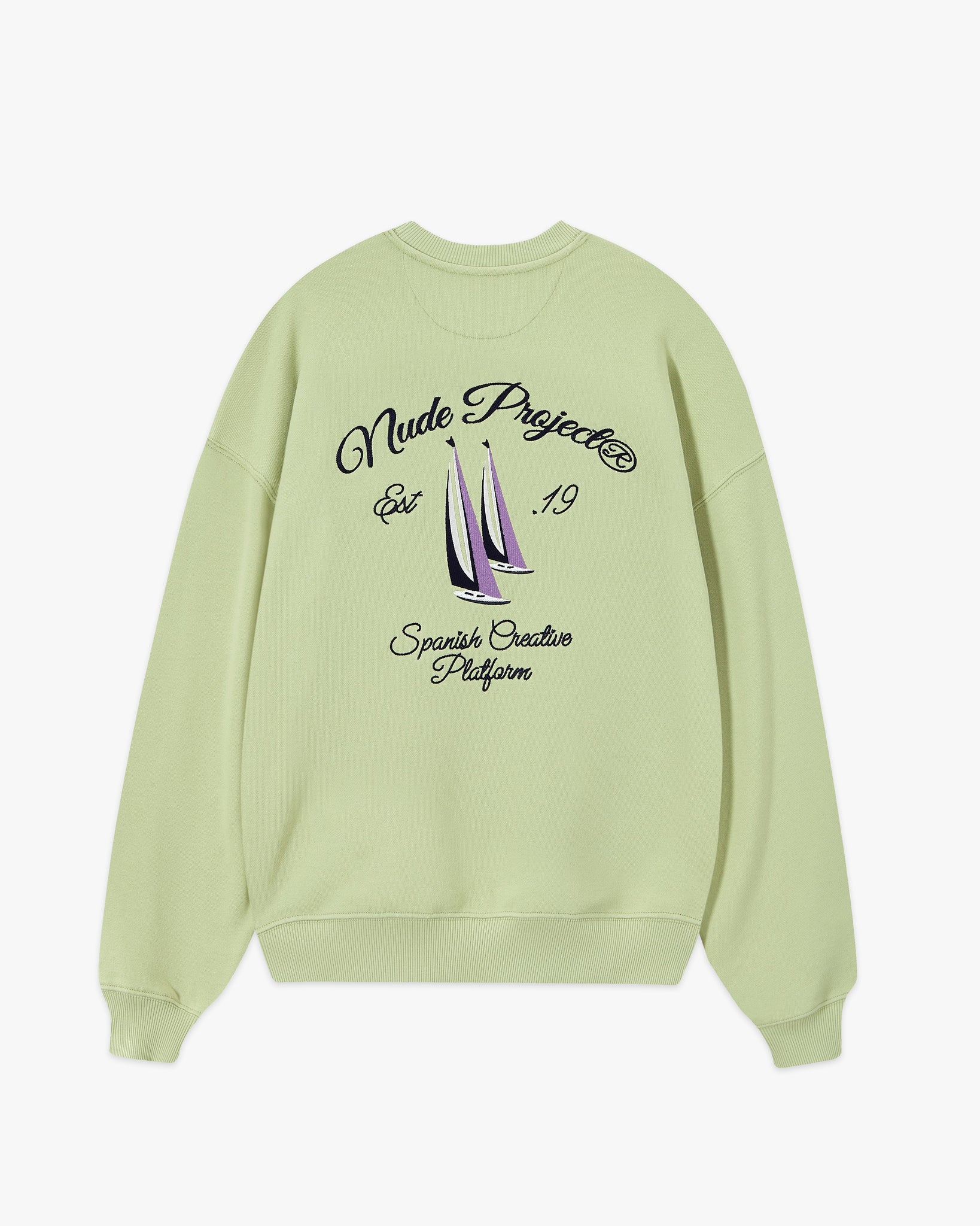 LIL BOAT CREWNECK PALE GREEN