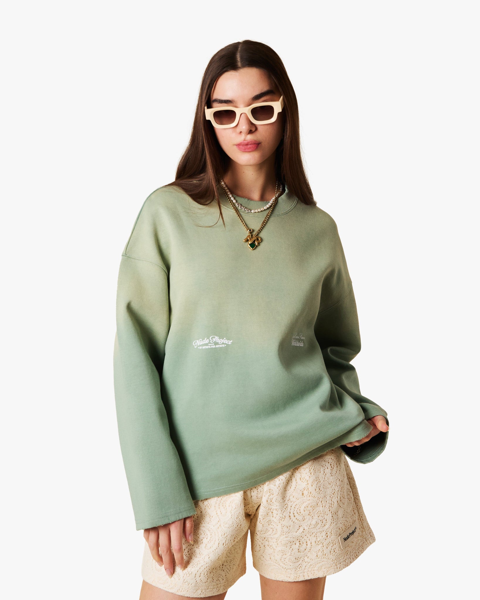 OVERDYED CREWNECK GREEN