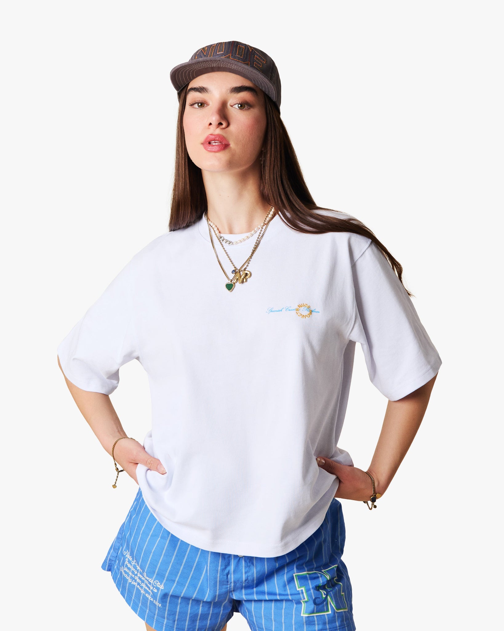 COSTA CROPPED TEE WHITE