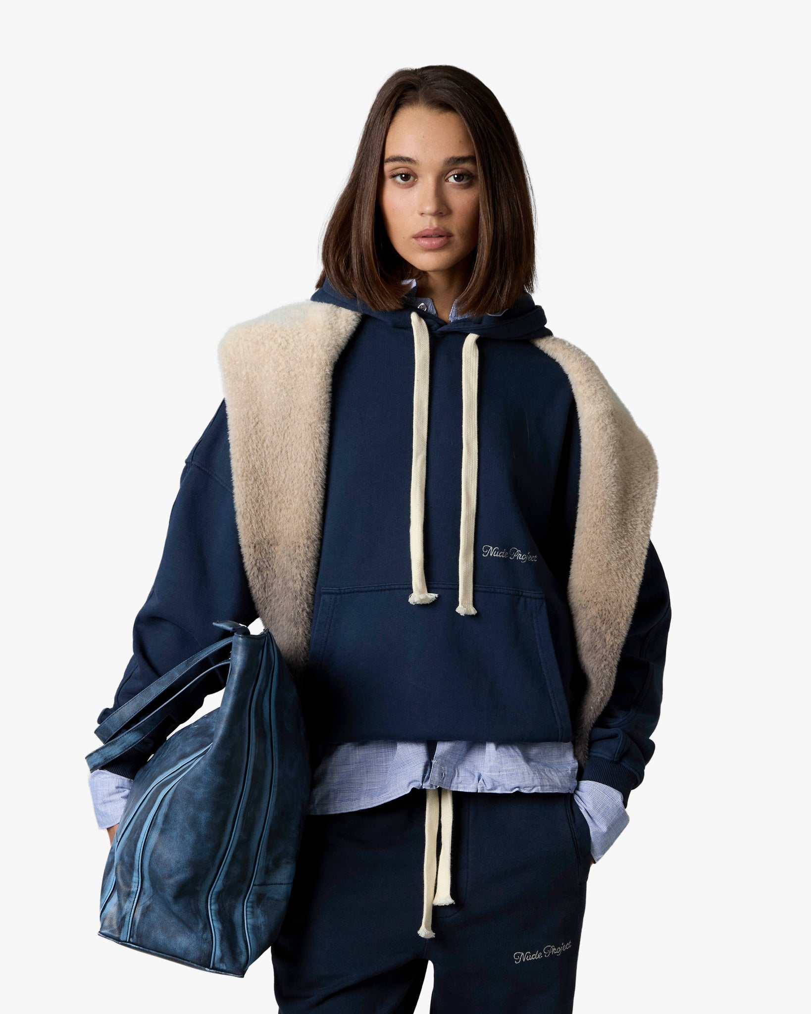 PERFECT BOXY HOOD NAVY