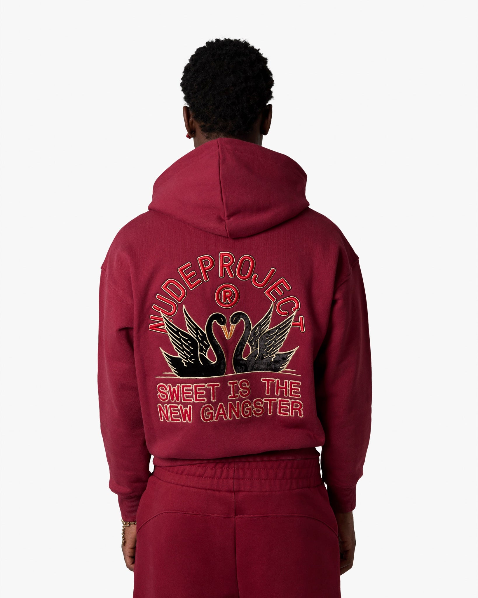 SWANS HOOD BURGUNDY