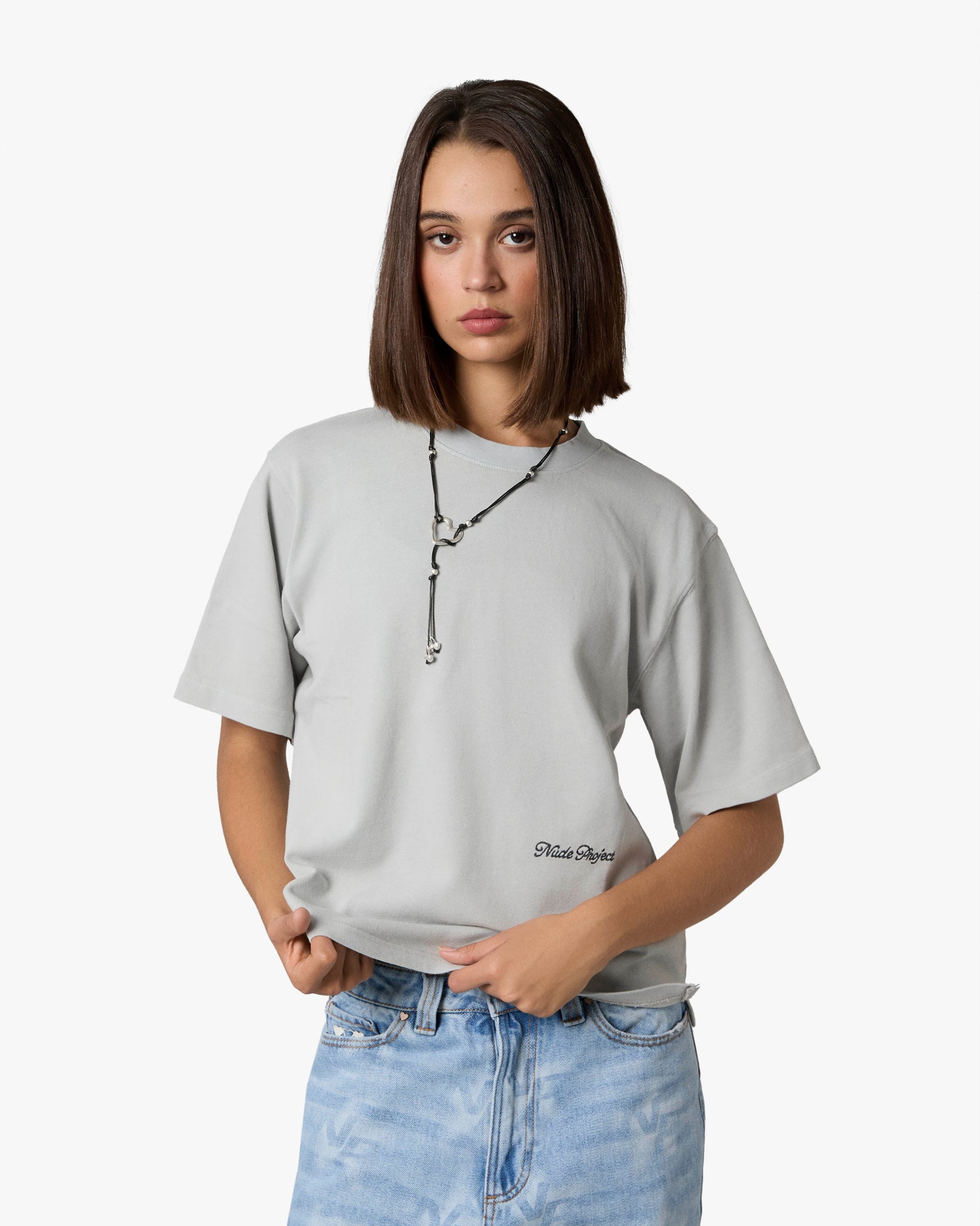 PERFECT BOXY TEE GREY