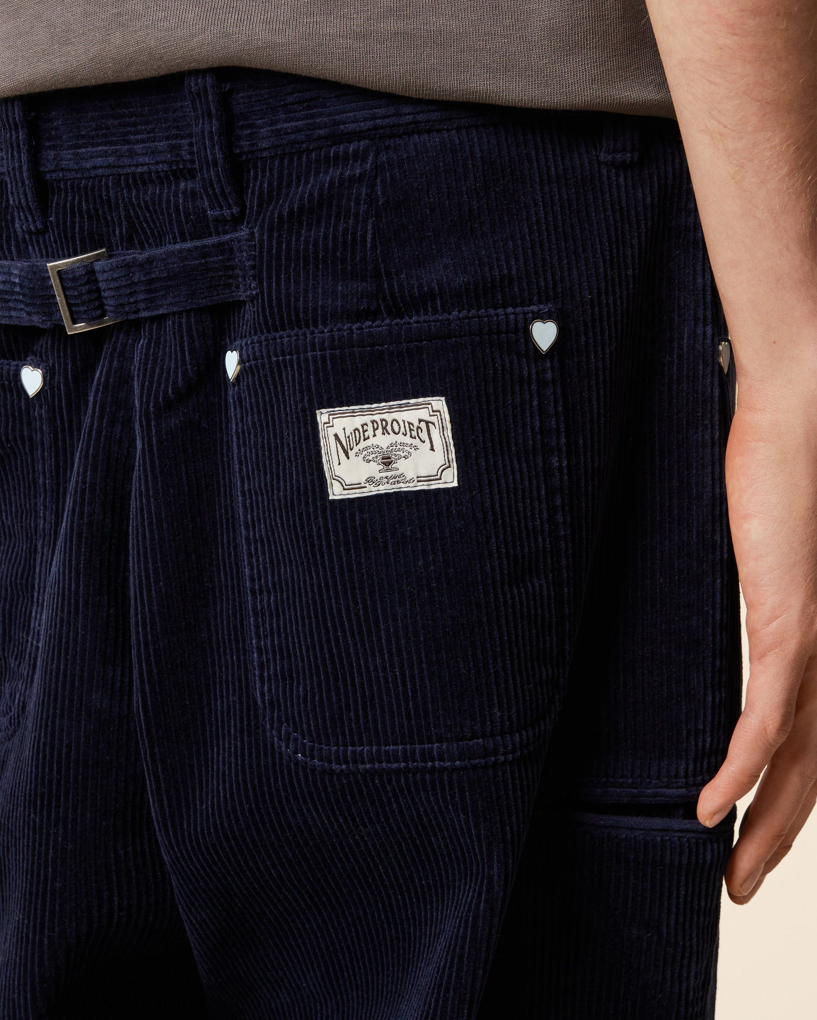 CINTO CORDUROY PANTS NAVY