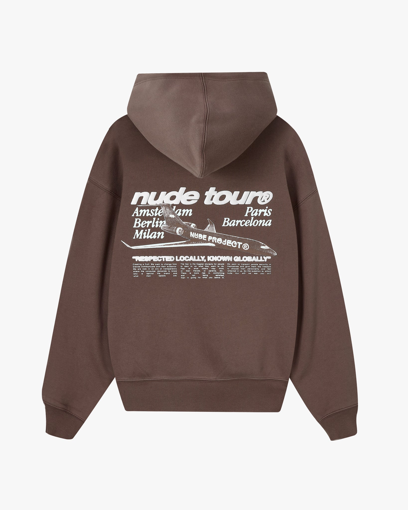 NUDE PLANE HOOD CHOCOLATE