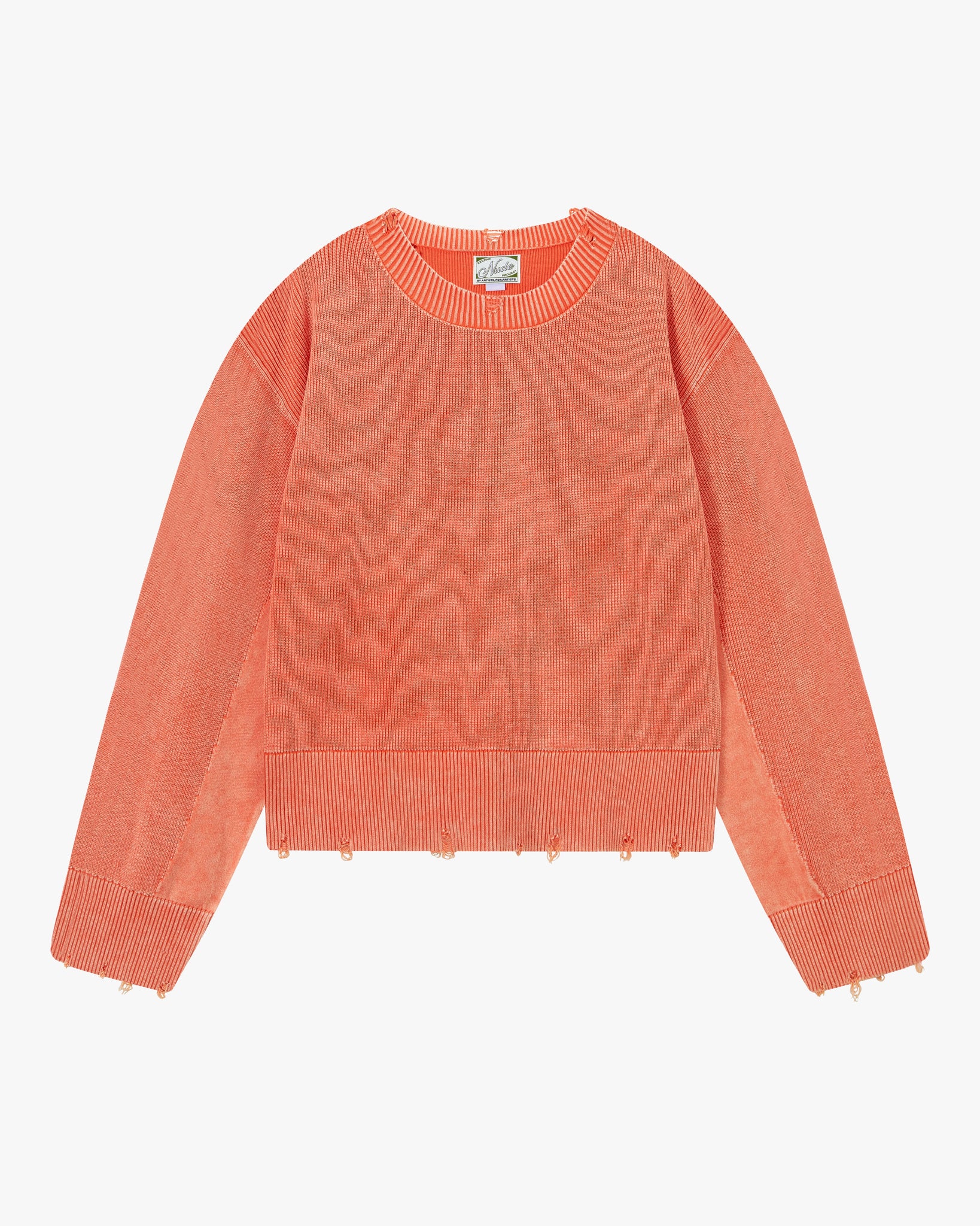 PERFECT CROP KNIT PEACH