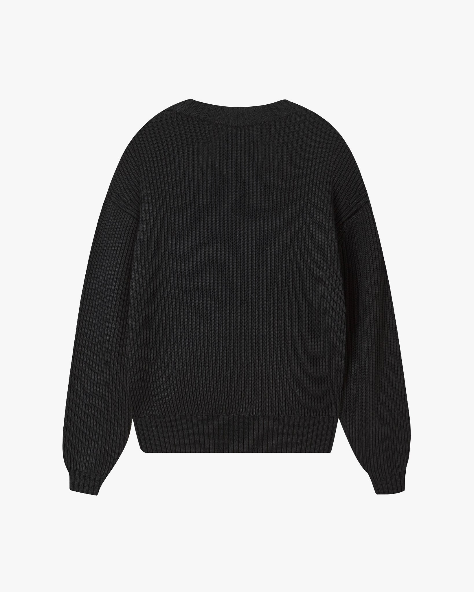 SCRIPT SWEATER BLACK