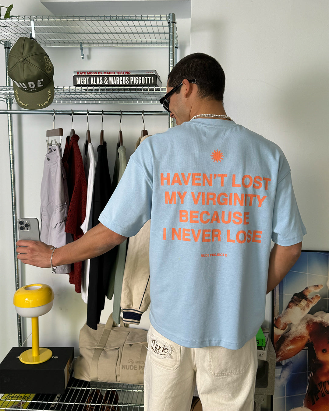 VIRGINITY TEE BABY BLUE