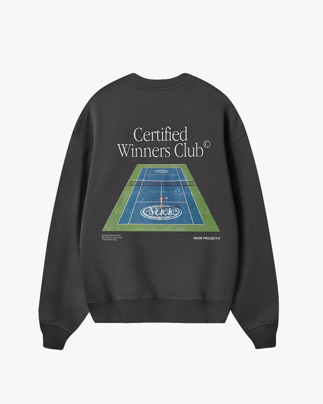 TENNIS CREWNECK ASH