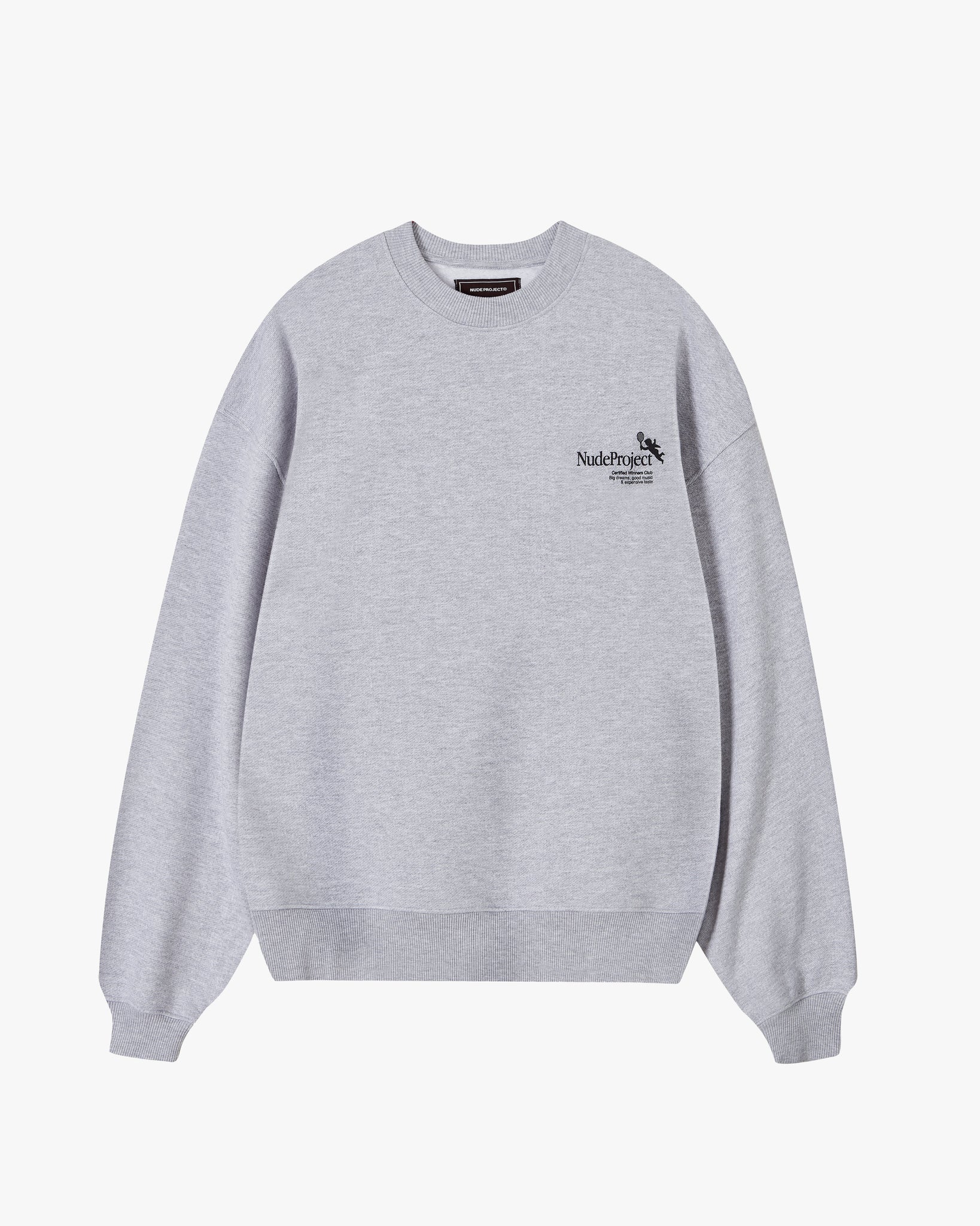 TENNIS CREWNECK GREY MELANGE