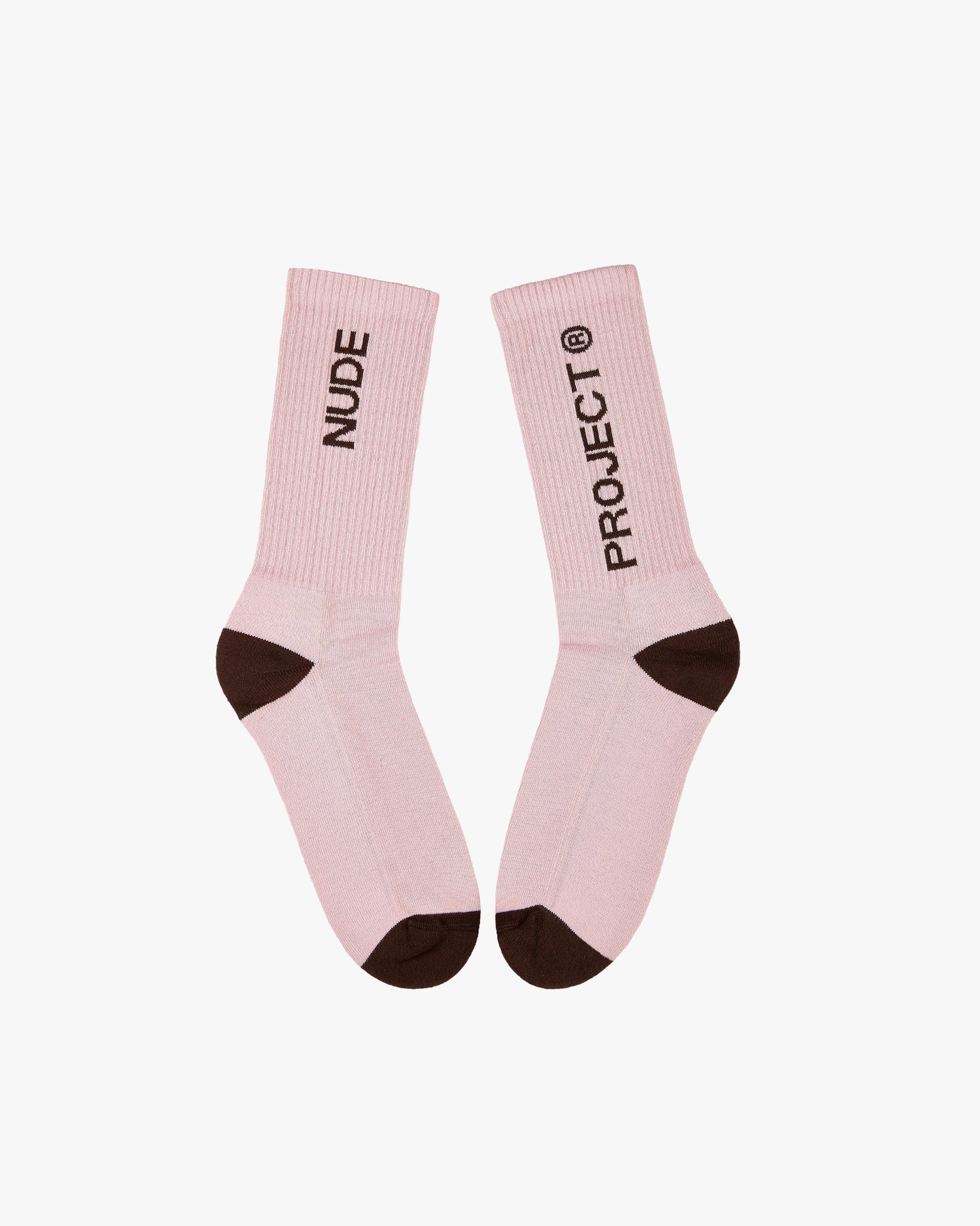 2 PACK LOGO SOCKS BROWN/PINK