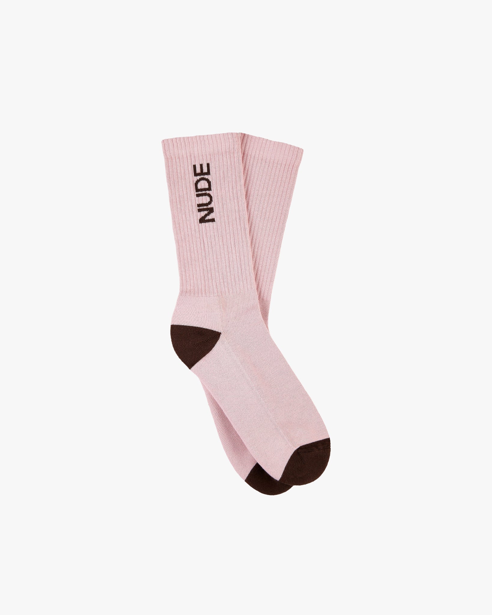 2 PACK LOGO SOCKS BROWN/PINK