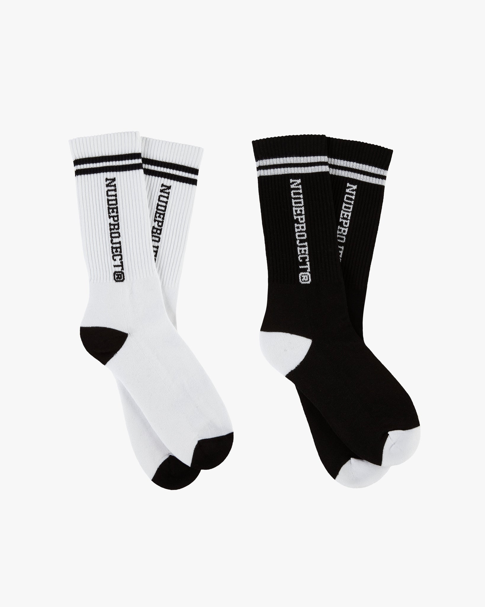 VARSITY SOCKS WHITE/BLACK