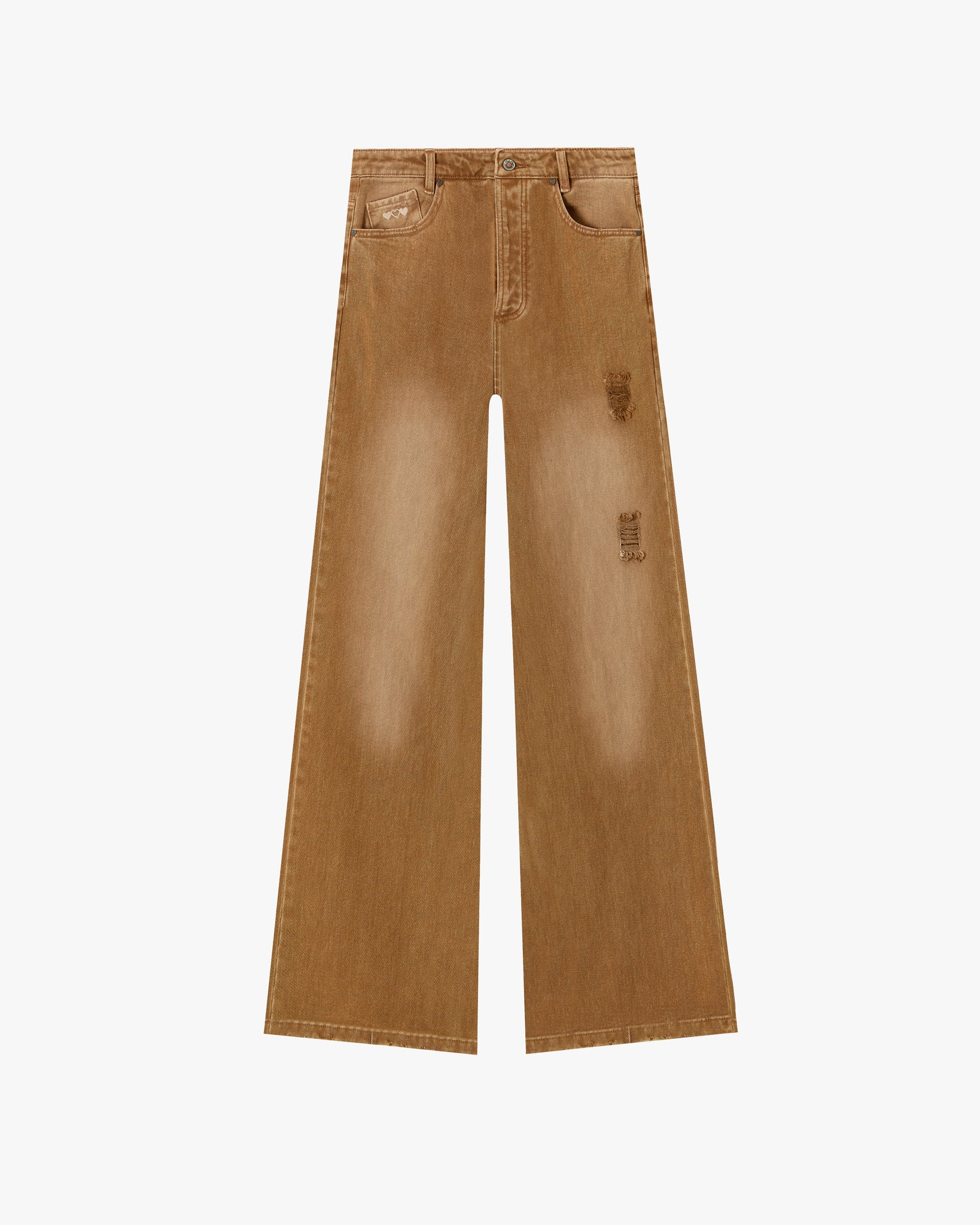 BOOTCUT JEANS BROWN